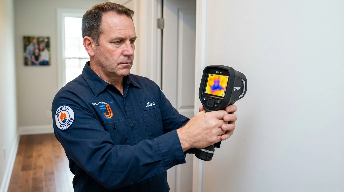 Thermal imaging leak detection by Johns Plumbing LLC in Limestone
